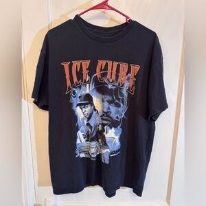 ICE CUBE Men’s Black Short Sleeve T-Shirt XL graphic tee retro vintage inspired